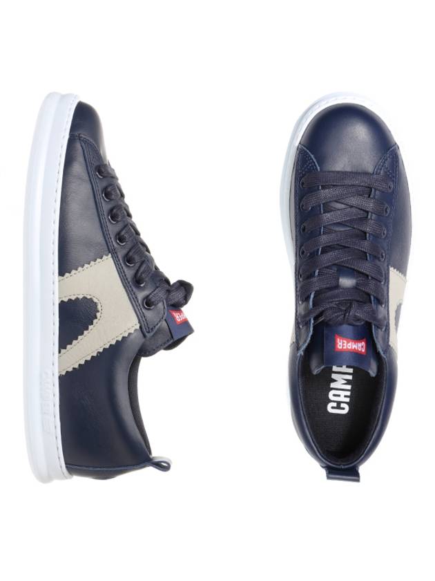 Runner Leather Low Top Sneakers Blue - CAMPER - BALAAN 1