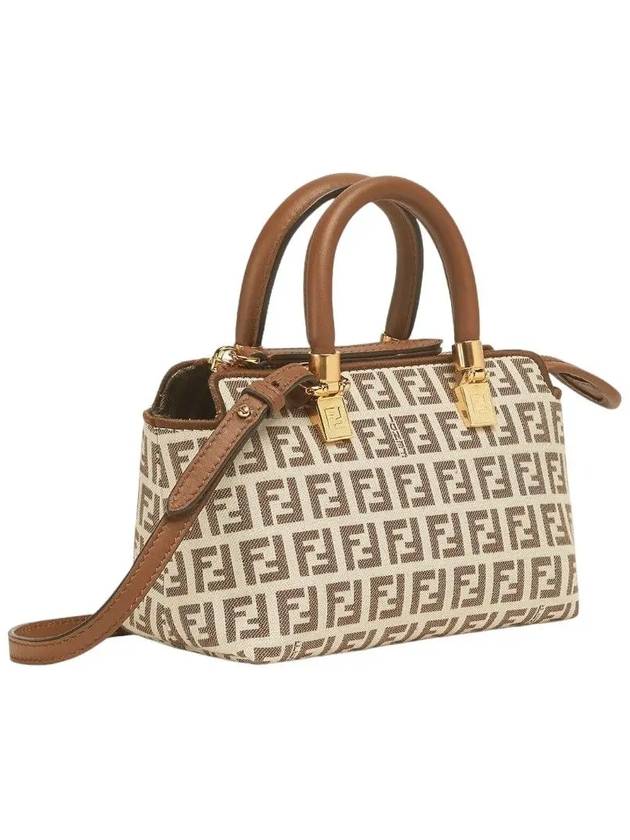 FF Small Fabric Tote Bag Brown - FENDI - BALAAN 2