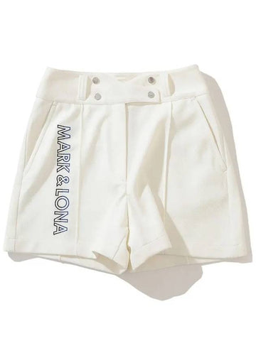 Women s Wonder DP Shorts White MLW 4A AT01 - MARK & LONA - BALAAN 1