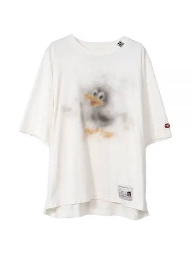 Duck Print Short Sleeve T-Shirt White - MIHARA YASUHIRO - BALAAN 2