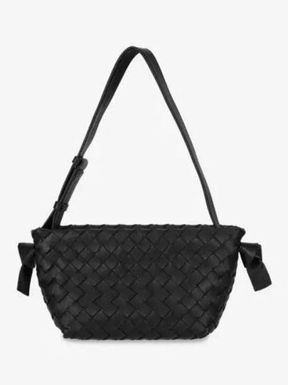 Intrecciato Tie Shoulder Bag Black - BOTTEGA VENETA - BALAAN 2