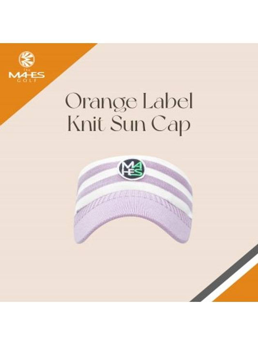 Logo sun cap visor purple orange label banding sun cap EC00660 - MAHES - BALAAN 1