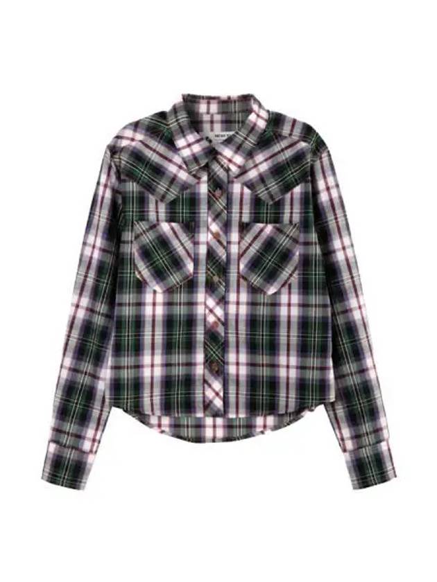 western check shirt purple - HERETIC - BALAAN 1