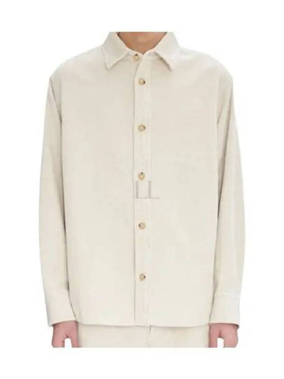 Bobby Corduroy Long Sleeve Shirt Ecru - A.P.C. - BALAAN 2