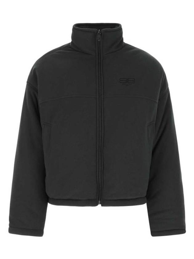 Men's BB Logo Reversible Zip-Up Jacket Black - BALENCIAGA - BALAAN 2