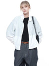 Searsucker Crop Windbreaker Jumper White - CHANCE'S NOI - BALAAN 1