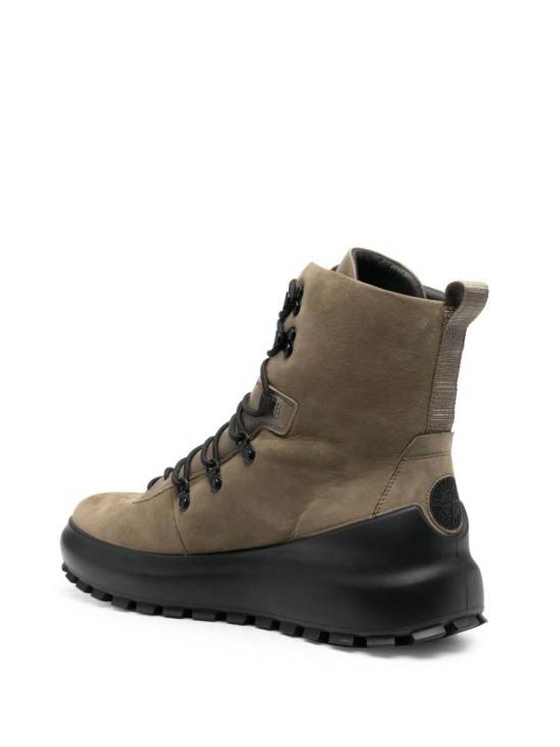 Hiking Leather Walker Boots Beige - STONE ISLAND - BALAAN 4