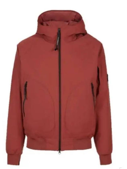 Pro-Tech Ribbed Hooded Jacket Red - CP COMPANY - BALAAN 2