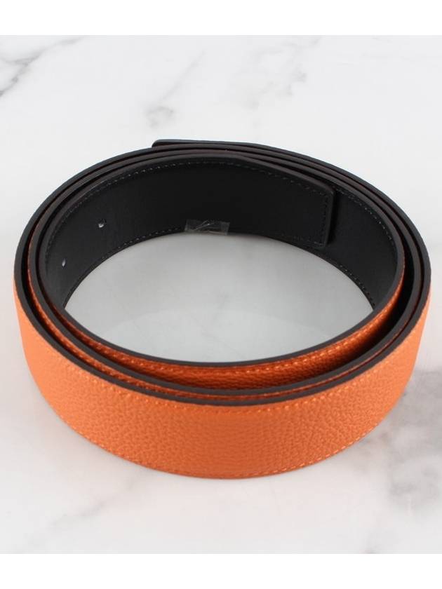 Double sided belt black orange - HERMES - BALAAN 3