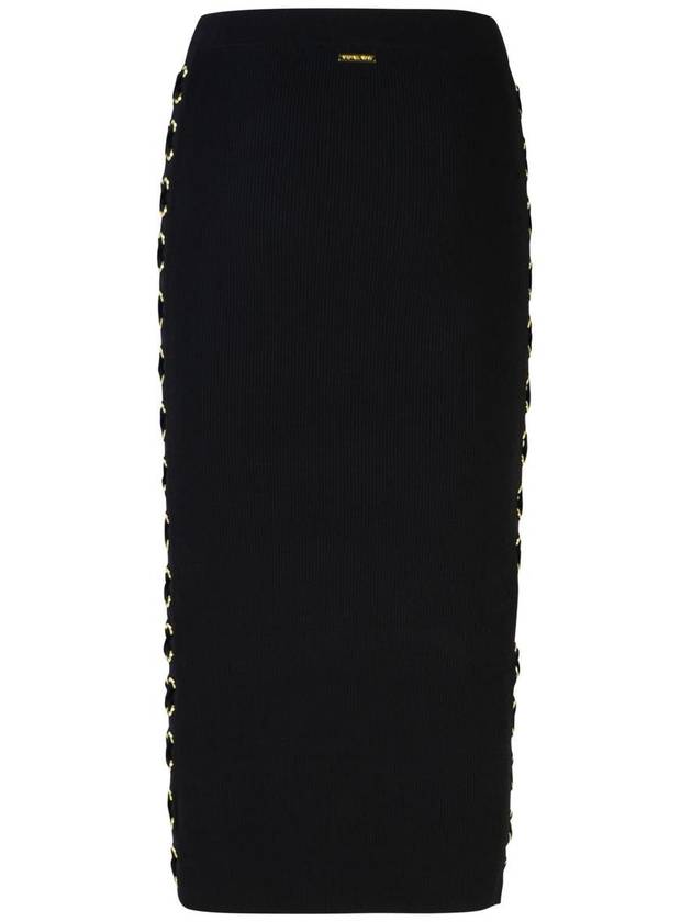 Michael Kors Black Viscose Blend Skirt - MICHAEL KORS - BALAAN 3