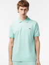 Men's Logo Classic Fit Cotton Short Sleeve Polo Shirt Mint - LACOSTE - BALAAN 3