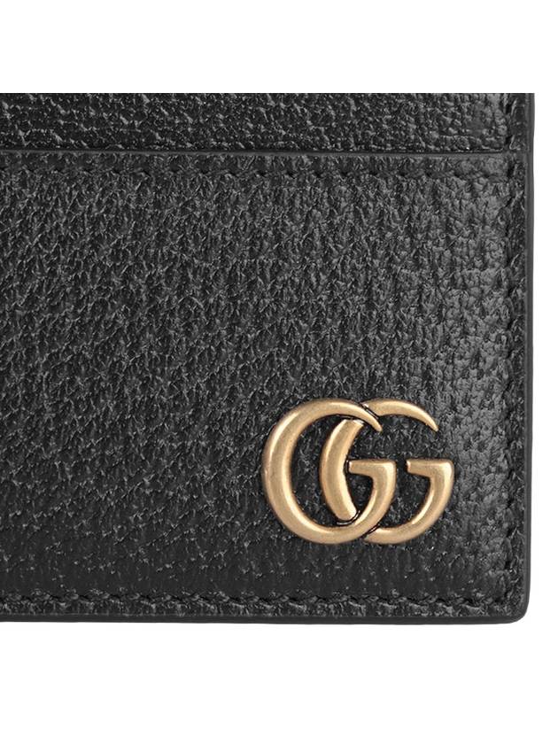 Gold Hardware GG Marmont Card Wallet Black - GUCCI - BALAAN 5