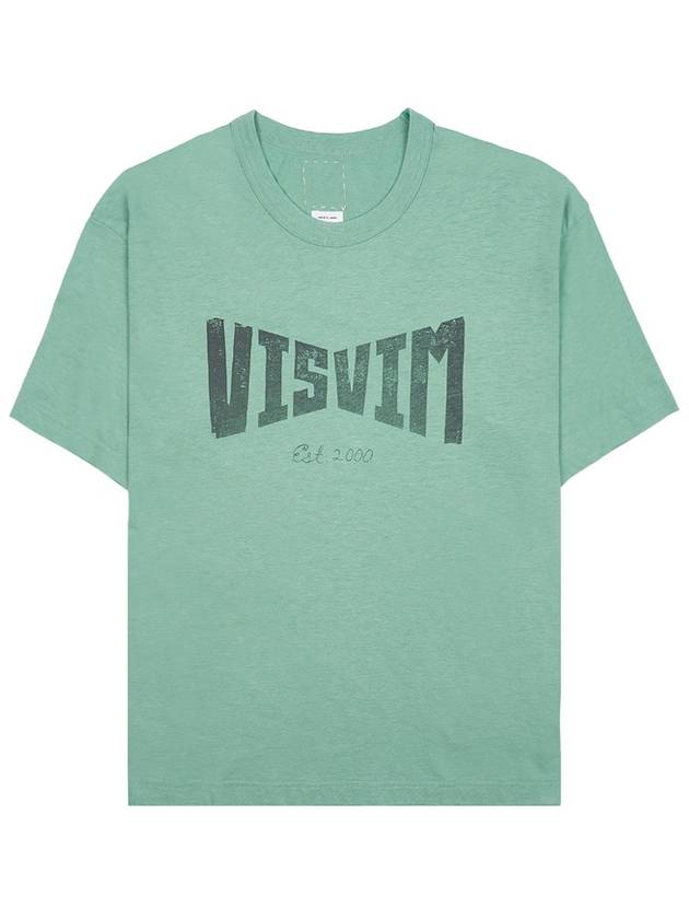 Men s Heritage Logo Print Short Sleeve T Shirt 0124105010028 LTGREEN - VISVIM - BALAAN 8