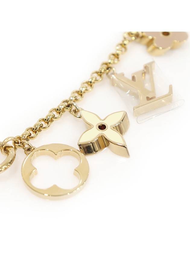 M65111 Fleur de Monogram Chain Key Holder Bag Charm - LOUIS VUITTON - BALAAN 4