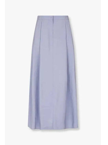 Women s Pleated Maxi Skirt Light Blue - EMPORIO ARMANI - BALAAN 1