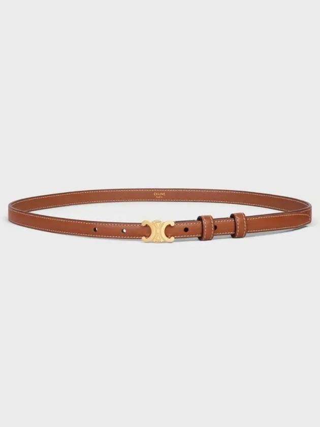 Teen Triomphe Calfskin Belt Tan - CELINE - BALAAN 2