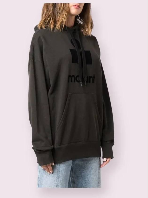 Mansel Logo Hoodie Faded Black - ISABEL MARANT - BALAAN 2