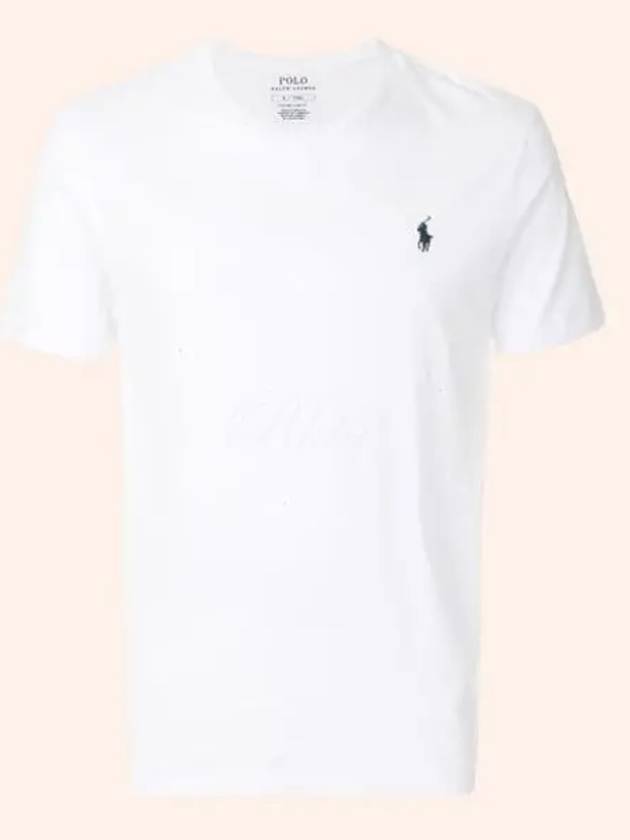 Men's Embroidered Pony Short Sleeve T-Shirt White - POLO RALPH LAUREN - BALAAN 2