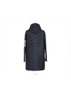 Matte nylon 4 bar stripe downfill quilted coat navy 2 74398 - THOM BROWNE - BALAAN 4