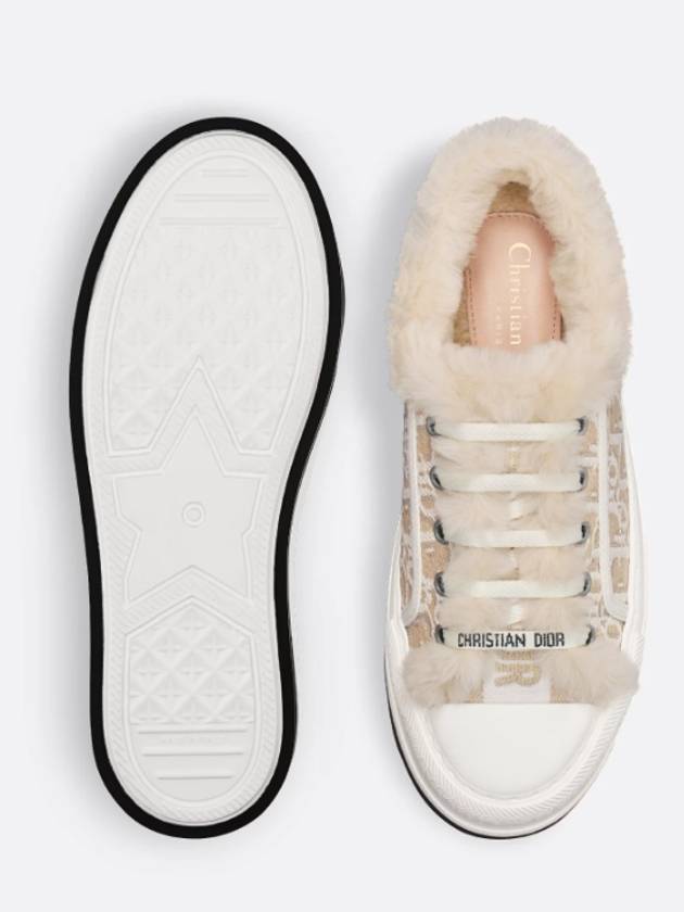 Walk'n'Dior Platform Low Top Sneakers Cotton Beige - DIOR - BALAAN 9