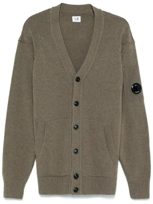 Lambswool GRS Buttoned Cardigan Beige - CP COMPANY - BALAAN 2