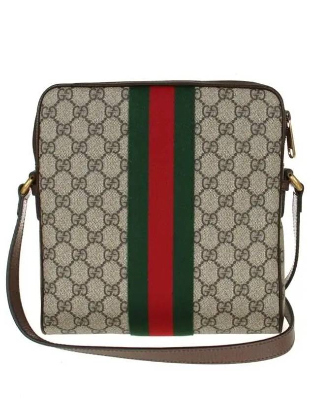 Men's Ophidia GG Small Messenger Bag Beige Ebony - GUCCI - BALAAN 5