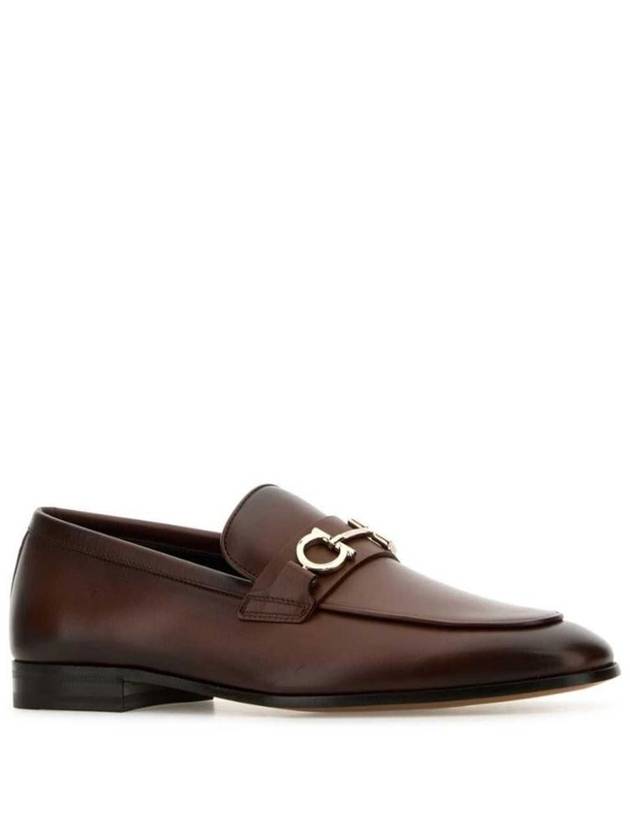 Salvatore Ferragamo Titanium Finish Gancini Loafers Shoes - SALVATORE FERRAGAMO - BALAAN 2