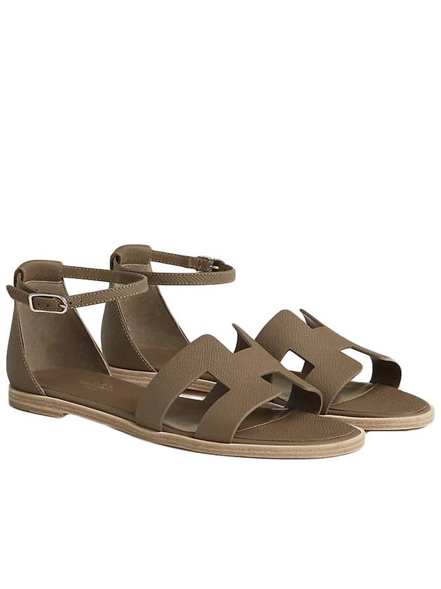 Santorini Sandals Etoupe - HERMES - BALAAN 2