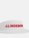 Viktor Embroidered Logo Visor White - J.LINDEBERG - BALAAN 4