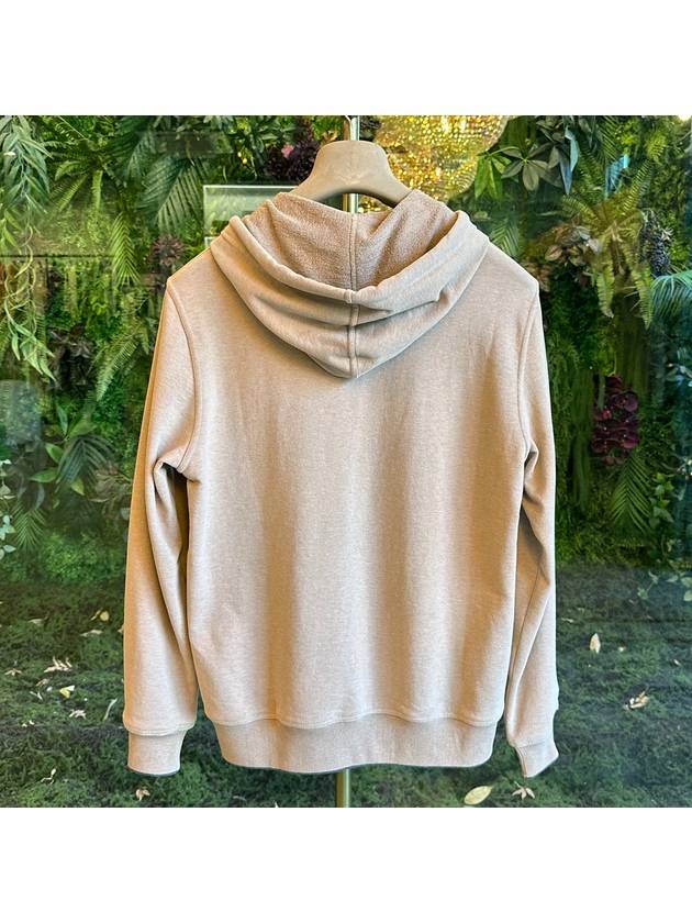 Hoodie embroidered logo detail beige MTU143119G CB575 - BRUNELLO CUCINELLI - BALAAN 4