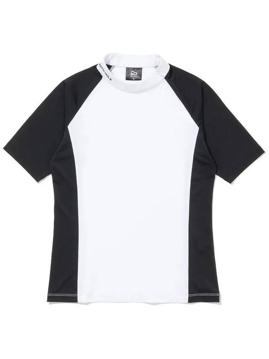 Diagonal placket short sleeve base layer WHITE - 20THHOLE - BALAAN 1