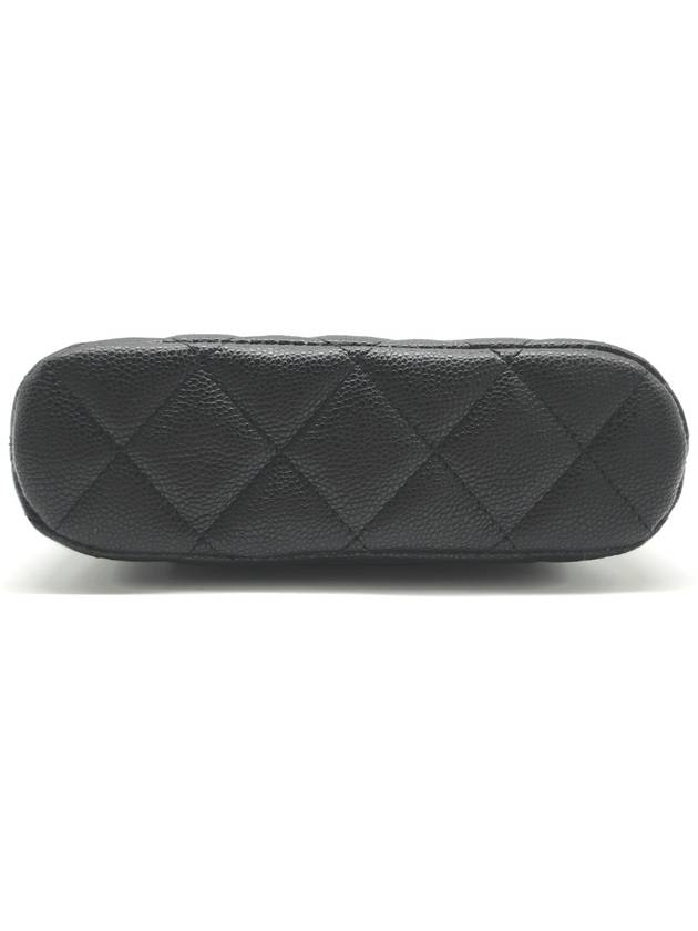 Classic Half Moon Caviar Mini Cross Bag Black - CHANEL - BALAAN 6