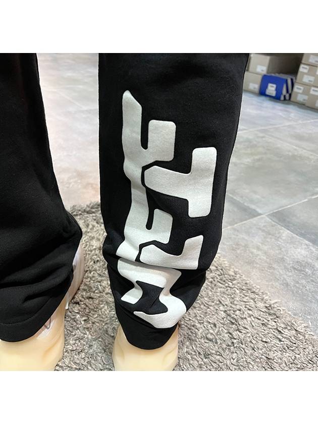 Logo Print Cargo Sweat Track Pants - OFF WHITE - BALAAN.