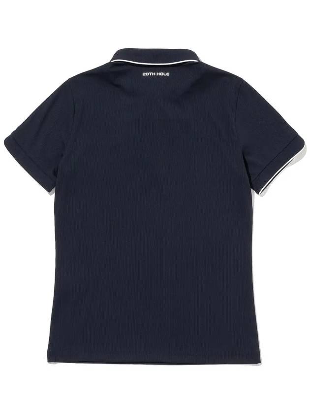 Sleeve piping frill short sleeve t-shirt NAVY - 20THHOLE - BALAAN 2