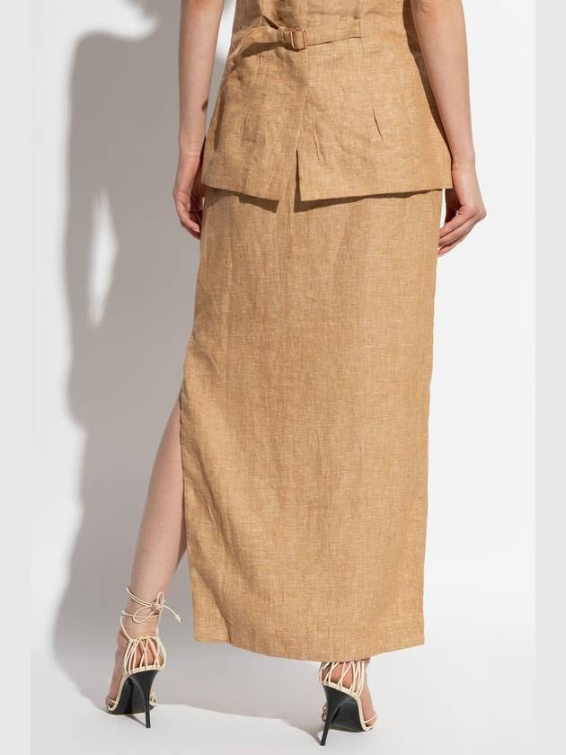 Posse Linen Skirt Nancy, Women's, Beige - POSSE - BALAAN 4