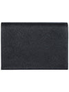 Small Saffiano Leather Half Wallet Black - PRADA - BALAAN 5