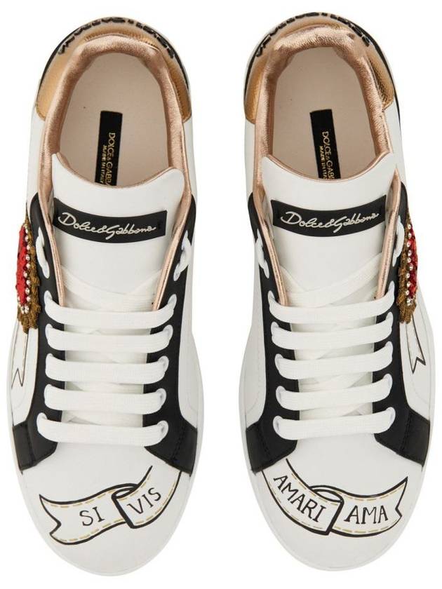 Portofino low-top sneakers white - DOLCE&GABBANA - BALAAN 9