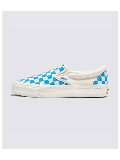 MTE Reissue 98 Checkerboard Slip On Cyan Blue - VANS - BALAAN 2