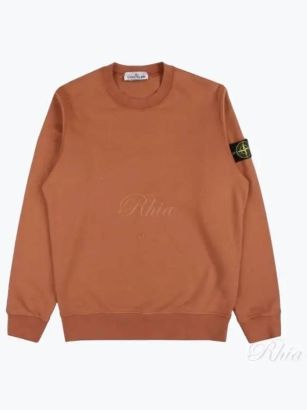 Wappen Patch Garment Dyed Sweatshirt Brown - STONE ISLAND - BALAAN 2