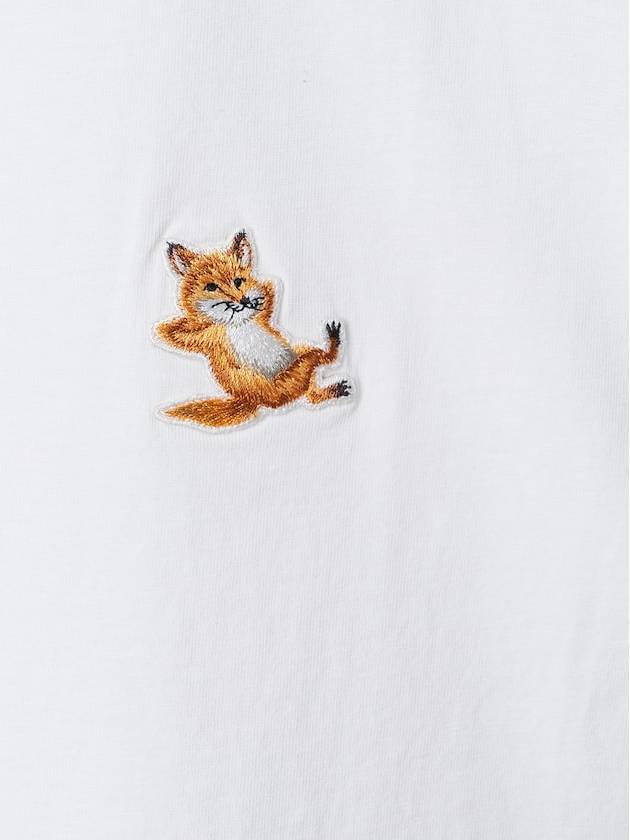 Chillax Fox Patch Classic Short Sleeve T-Shirt White - MAISON KITSUNE - BALAAN 5