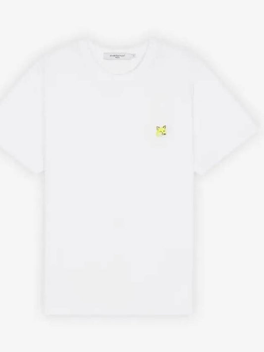 Monochrome Fox Head Patch Short Sleeve T-Shirt White - MAISON KITSUNE - BALAAN 2