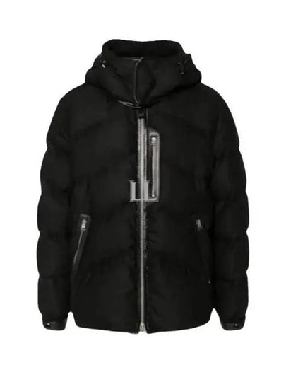 Wool Cashmere Down Jacket Black - TOM FORD - BALAAN 2