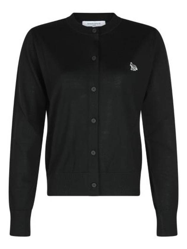 Baby Fox Patch Regular Cardigan Black - MAISON KITSUNE - BALAAN 2