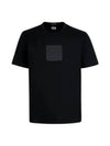 Mercerized Jersey Logo Badge Short Sleeve T-Shirt Black - CP COMPANY - BALAAN 2