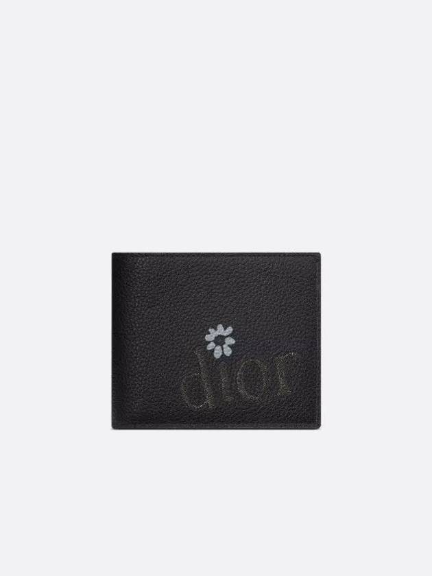 Grained Calfskin Half Wallet Black - DIOR - BALAAN 2