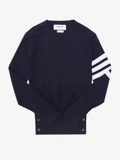 Women's 4 Bar Classic Cashmere Pullover Knit Top Navy - THOM BROWNE - BALAAN 2