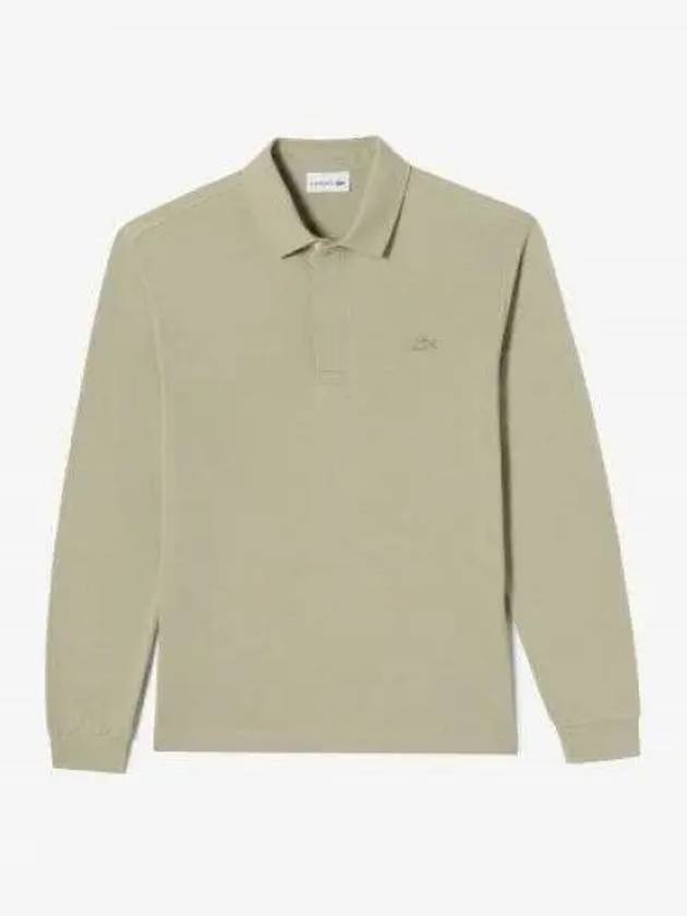 Men s PARIS Long Sleeve Polo Beige - LACOSTE - BALAAN 1