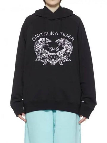 Onitsuka Tiger Vintage Embroidery Hoodie 2183B185 001 - ONITSUKA TIGER - BALAAN 1