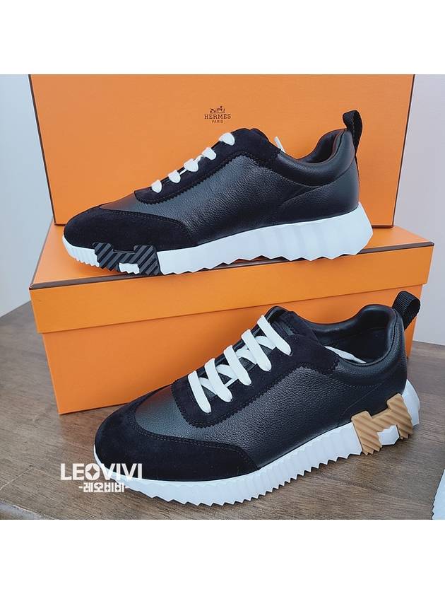 Bouncing Low Top Sneakers Noir - HERMES - BALAAN 5