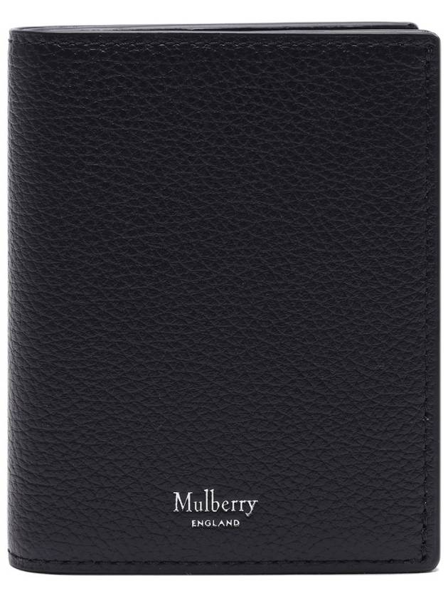 Tri-Fold Small Classic Grain Half Wallet Black - MULBERRY - BALAAN 3